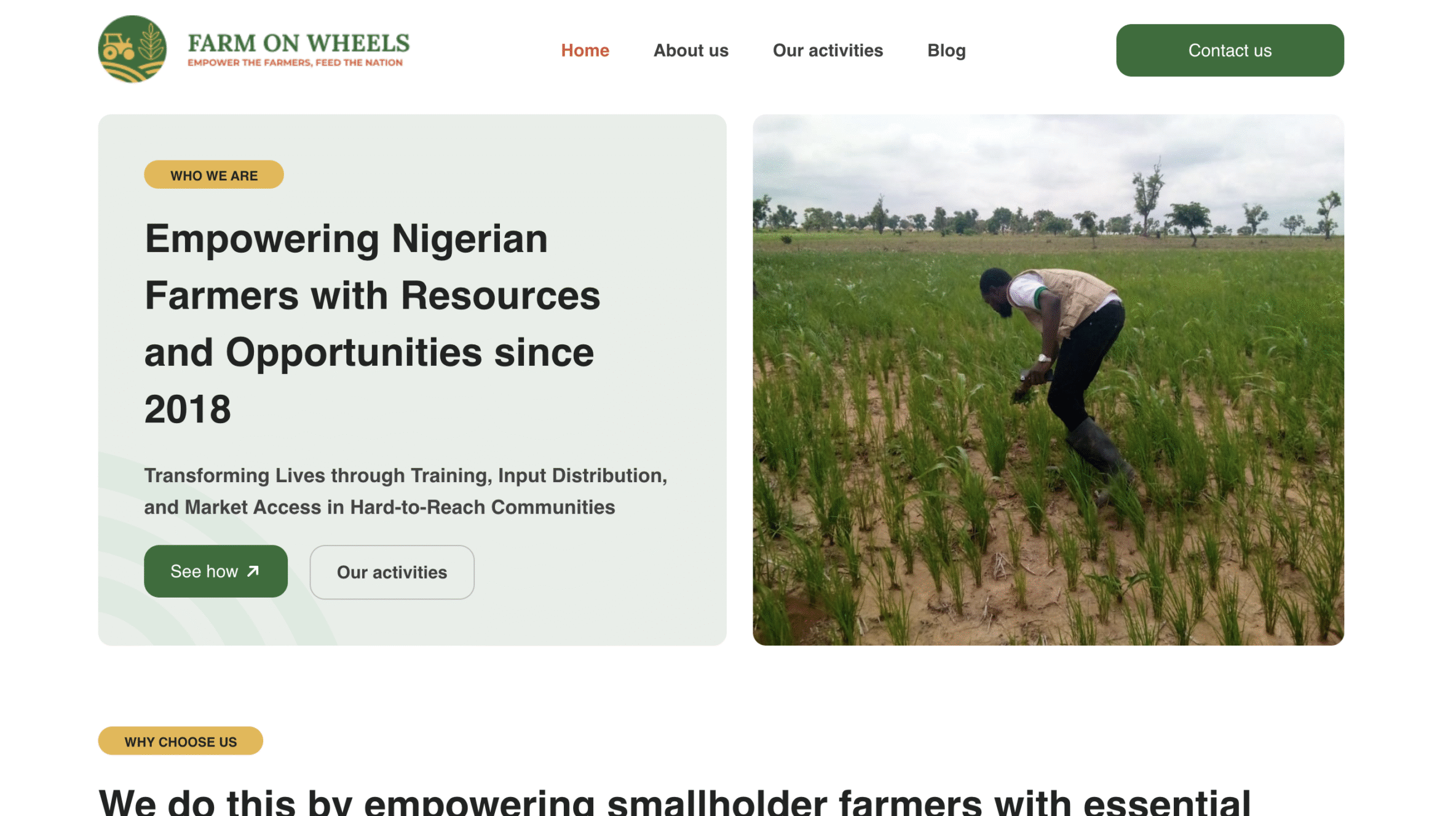 farm on wheels home page